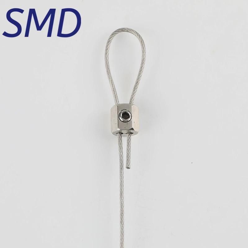 钢丝绳锁扣卡头夹头锁扣防盗链锁头钢丝绳吊码锁线器活动扣晾衣绳,淘宝优惠券,粉丝福利购,淘宝优惠卷