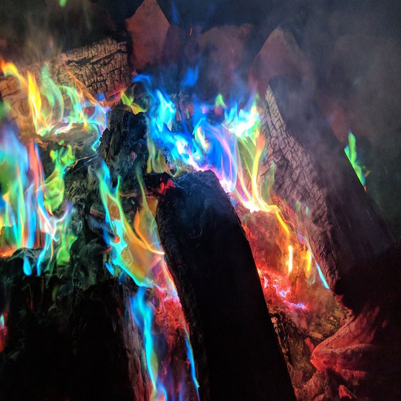 极速Coloured Flames Mystical Fire Magic Tricks Bonfire Sache - 图0