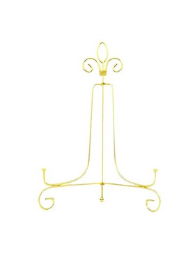 瓷盘支架 现代j简约金色展厅摆件支架相框工艺品底座几何瓷盘架