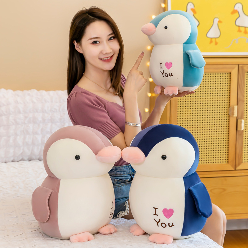 新品cute penguin soft toy plush doll baby kid Anak patung Ma-图1