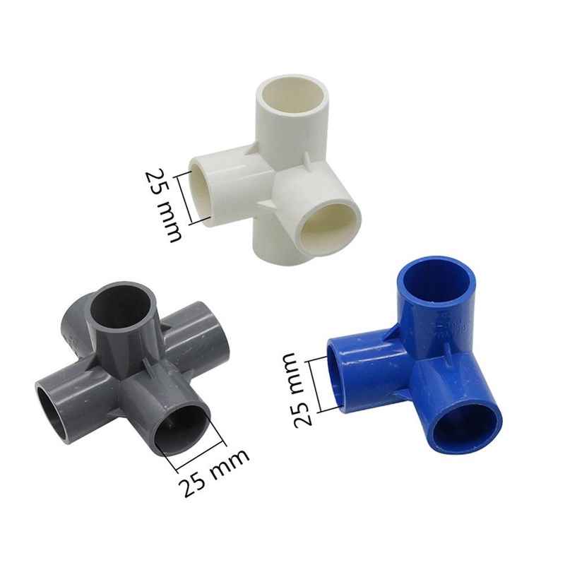 网红PVC Three-disional 3 way 4 Way 5 Way Water Pipe Connecto - 图1