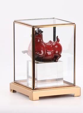 新中式陶瓷招财马摆件售楼处酒店办公桌摆设客P厅茶室玄关家居饰