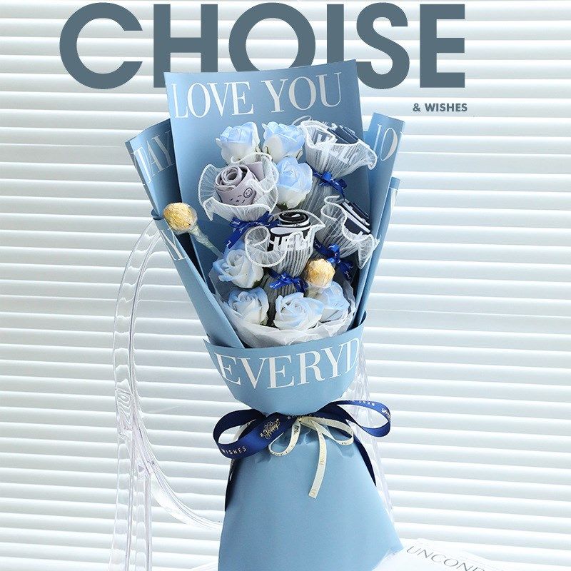 七夕情人节礼物送男友高级v感男士内裤花束礼盒实用老公的生日礼