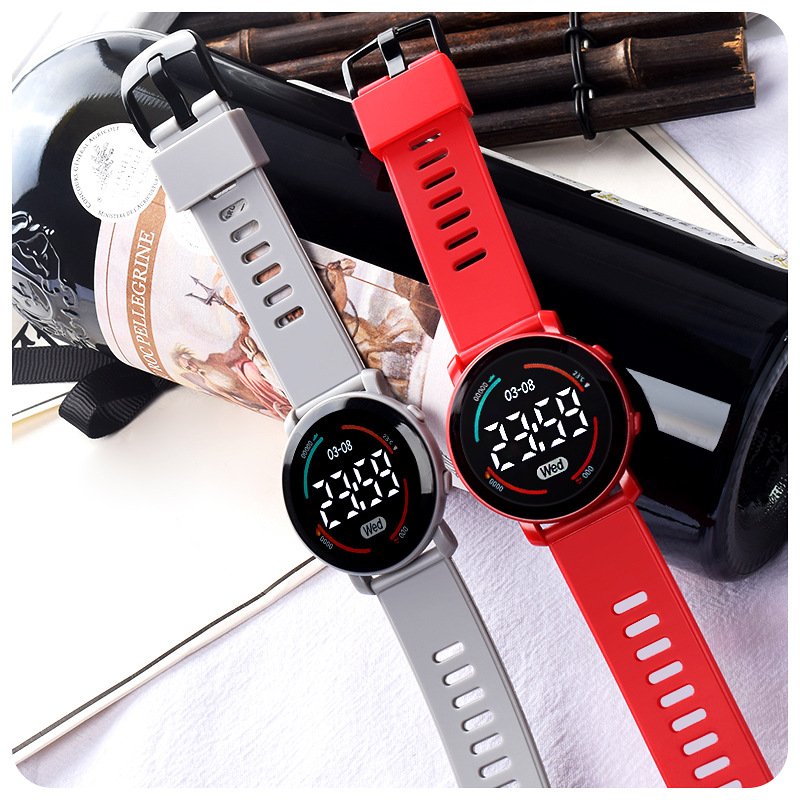 推荐2022 Led Digital ound Women Watch Lumius Dial Casual ult-图2