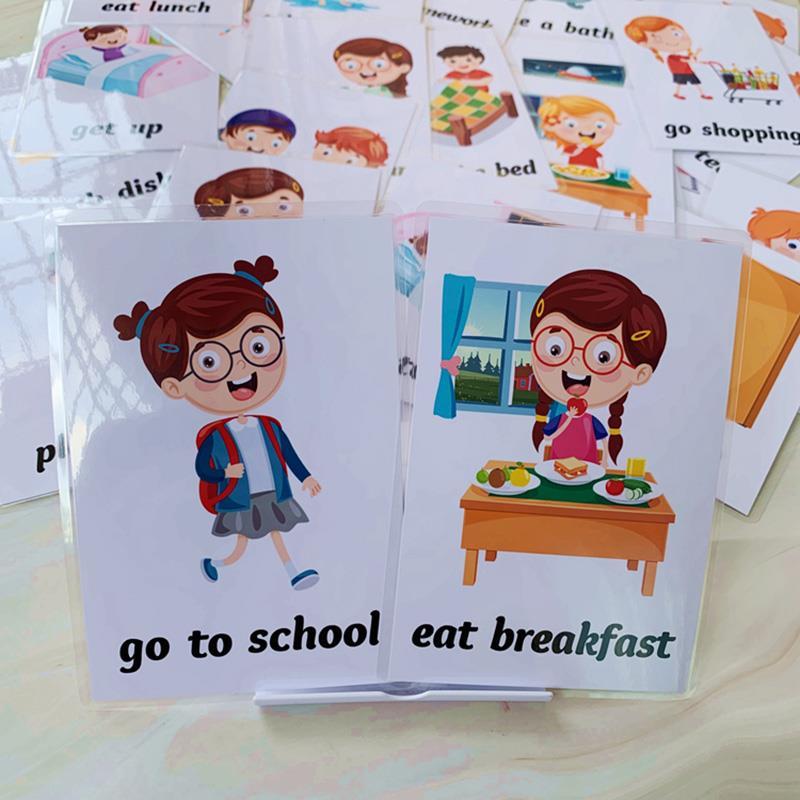 推荐34pcs English Early Learning Flash Cards For Kids Daily - 图2