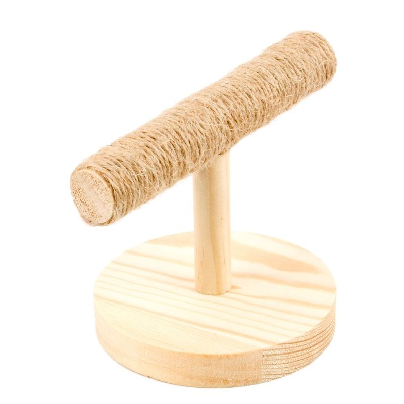 推荐Parrot Wooden Tabletop Perch Bird Stand Training Exercis-图0