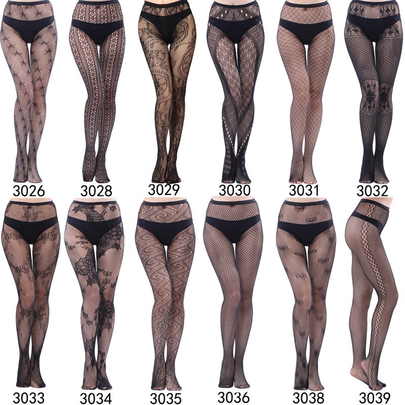 推荐Womens Sexy Fishnet Tights Jacquard Weave Seamless Panty - 图3