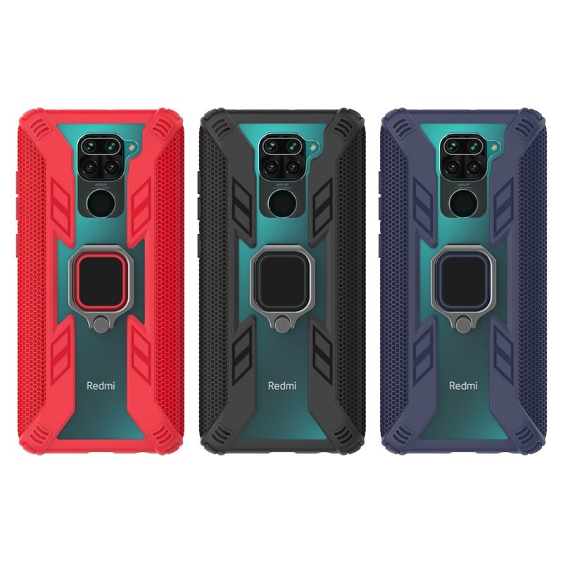 Xiaomi Redmi Note 9 Case Soft Silicon + Hard PC Armor Phone - 图2