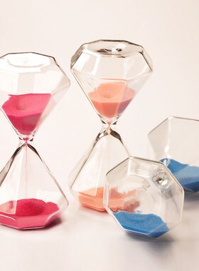 沙漏时间流沙瓶作业计时器30分自律提醒器办公桌摆件开学礼物dd