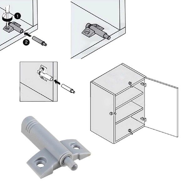 推荐10pcs Damper Buffer Kitchen Cabinet Catches Door Stop - 图3