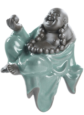 创意招财人物家居房间o装饰品摆设客厅酒柜中式禅意摆件摆饰工艺