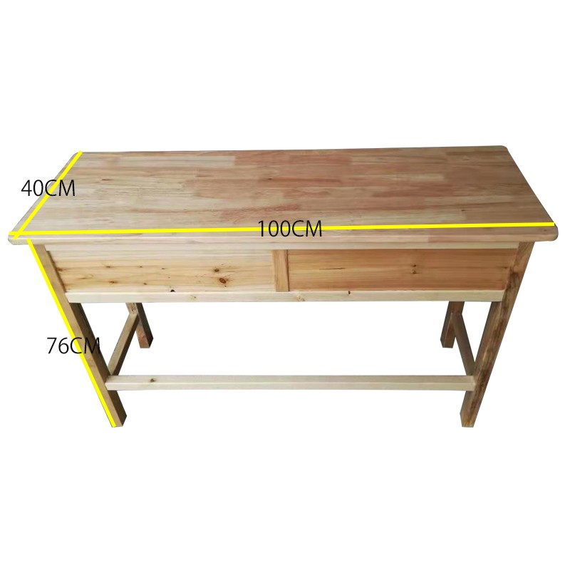 直销学生实木课桌椅中小学书桌学校桌椅老式课桌木V质椅子写字桌 - 图1