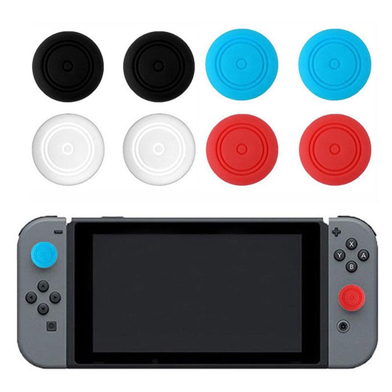 2pcs Silicone Gel Thumb Stick Grip Caps Gamepad Analog Joyst - 图1