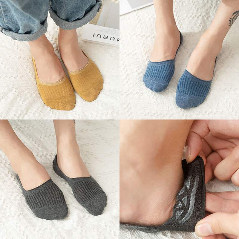 推荐Summer men's shallow mouth invisible socks cotton socks - 图2