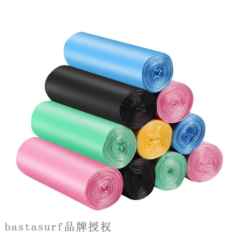 速发Point break flat mouth garbage bag plastic continuous ro - 图3