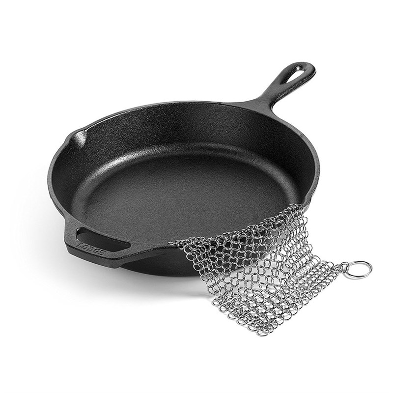 Cast Iron Cleaner Stainless Steel Cast Iron Cleaner Pan Pot - 图1