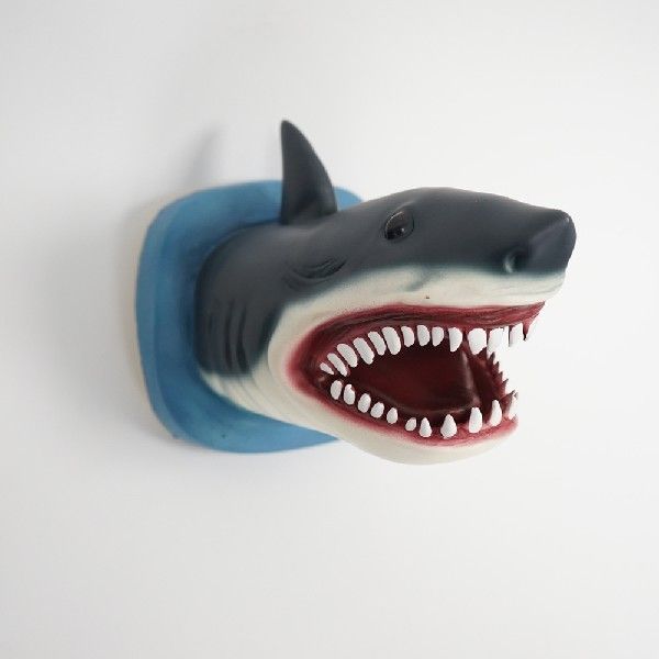 Hallowean Home Wall Stary Sharks Heed Hangers XCreacive-图0