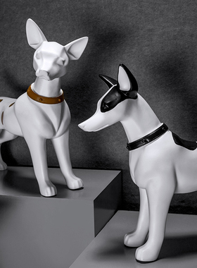 狗狗摆件 家居摆设宠物衣服展示橱窗装J饰陈列品 塑料工艺品道具