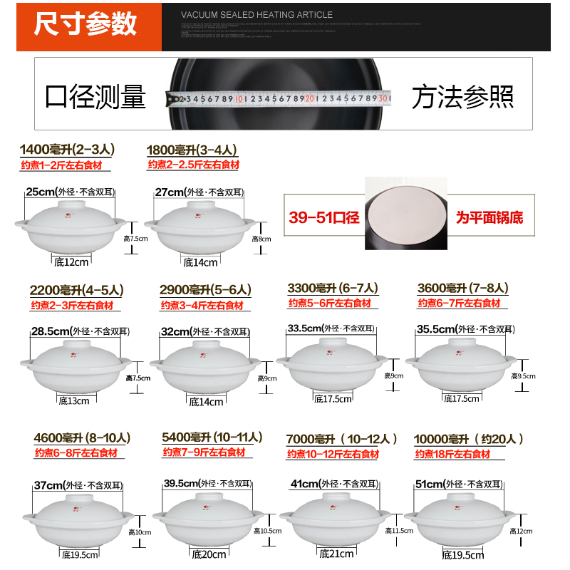 康舒陶瓷砂锅啫啫煲耐高温白色大沙锅酒店商用鱼头小火锅广式石锅