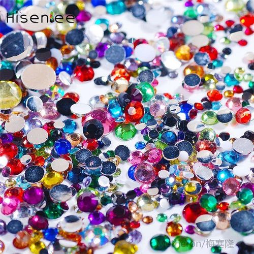 新品High quality shiny 1000pcs mix 2mm 3mm 4mm 5mm 6mm trans-图0