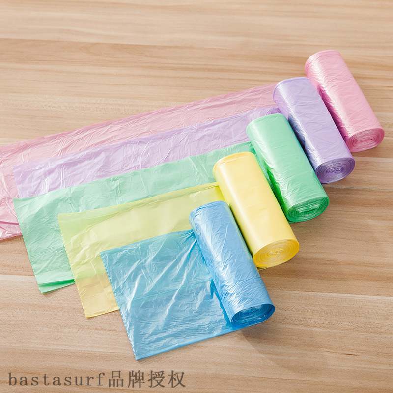 速发Point break flat mouth garbage bag plastic continuous ro - 图2