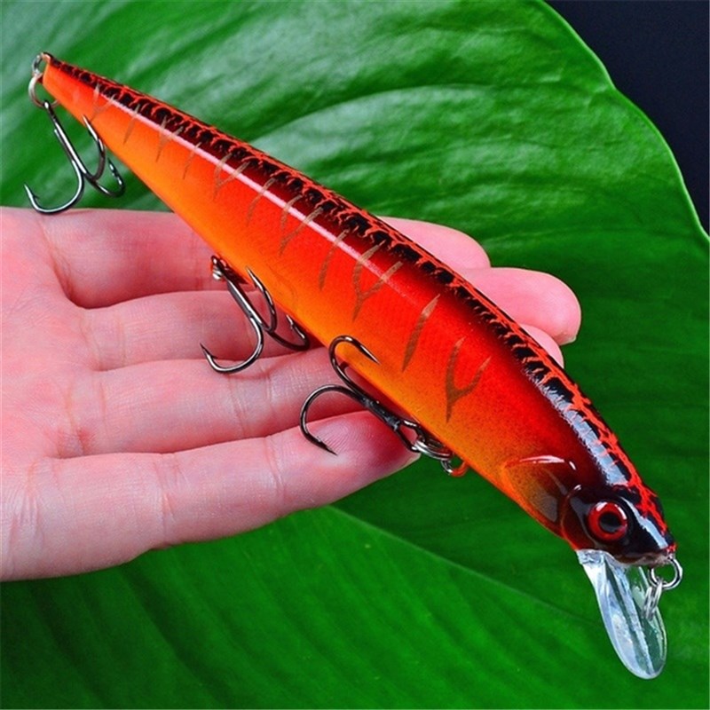 速发1Pcs Lifelike Wobbler Fishing Lure 3D Eyes 14cm/18.5g Mi-图0