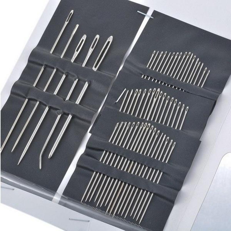 55Pcs/Set Stainless Steel Sewing Needles Sewing Pins Set for-图0