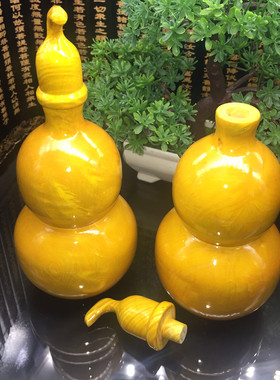 红木葫芦木雕摆件金丝楠木葫芦家居D招财挂件福禄寿手把件大号一