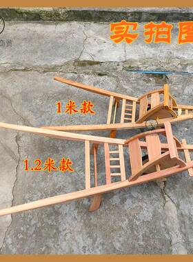 手工实木c鸡公车手推车大小号成人儿童道具木制拍戏用榫卯中式摆