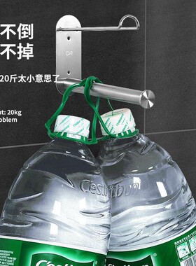 衣架收纳神器f壁挂墙上免打孔不锈钢挂钩阳台晾放挂衣架整理置物