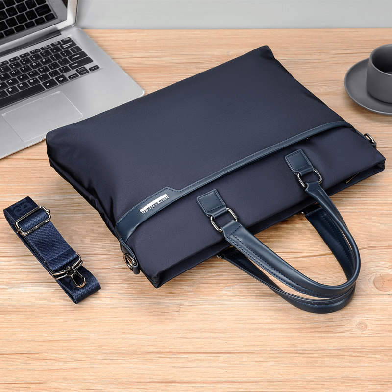 男士公文包商务手提包简约牛津布男包休闲单肩斜挎包帆布出差背包,淘宝优惠券,粉丝福利购,淘宝优惠卷