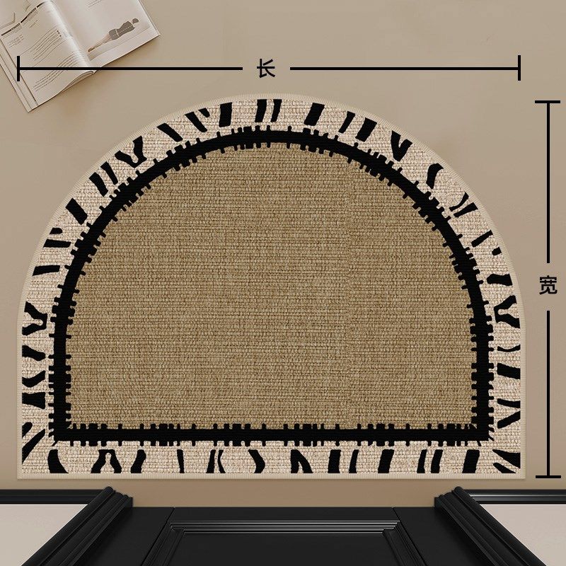圈绒地垫半圆形入户门垫家用门口进门客厅地毯高级感玄关耐脏脚垫,淘宝优惠券,粉丝福利购,淘宝优惠卷