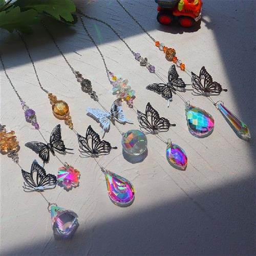 新品Crystal Windchimes Sunlight Catching Hanging Pendant Lig - 图2