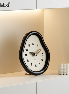 Mandelda奶油风客厅玄关入户座钟装饰品高级感电视柜时钟桌面现货