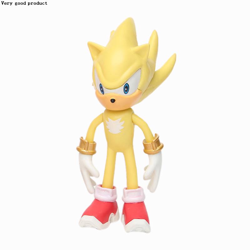 速发.cm pcs/set Sonic Figure Toys Doll Anime Cartoon Sonic T-图3