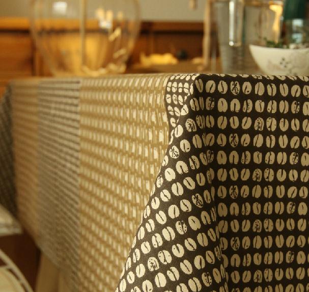 日式棉麻桌布高级感咖啡餐厅布艺西餐桌布客厅茶几台布长方形亚麻