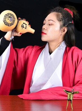 天然葫芦酒壶葫芦水壶酒壶古风葫芦装酒容器便携装酒神器高档摆件