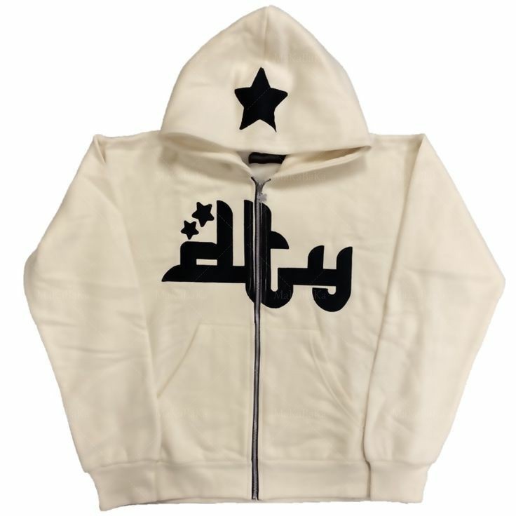 促销Zip Hoodie Fashion Star graphics Print Men's hoodies Swe-图2