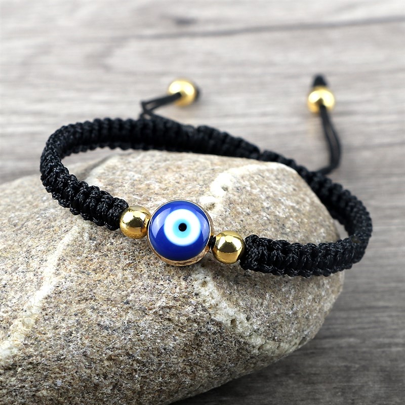 新品New Evil Eye Braided Bracelet Lucky Red Black Color Thre - 图3