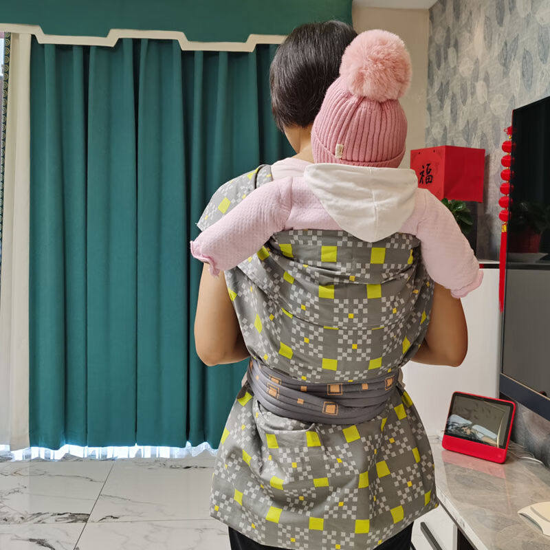 四季款四川老式棉布背巾后背式宝宝传统抱婴袋婴儿水晶绒背袋背裙,淘宝优惠券,粉丝福利购,淘宝优惠卷