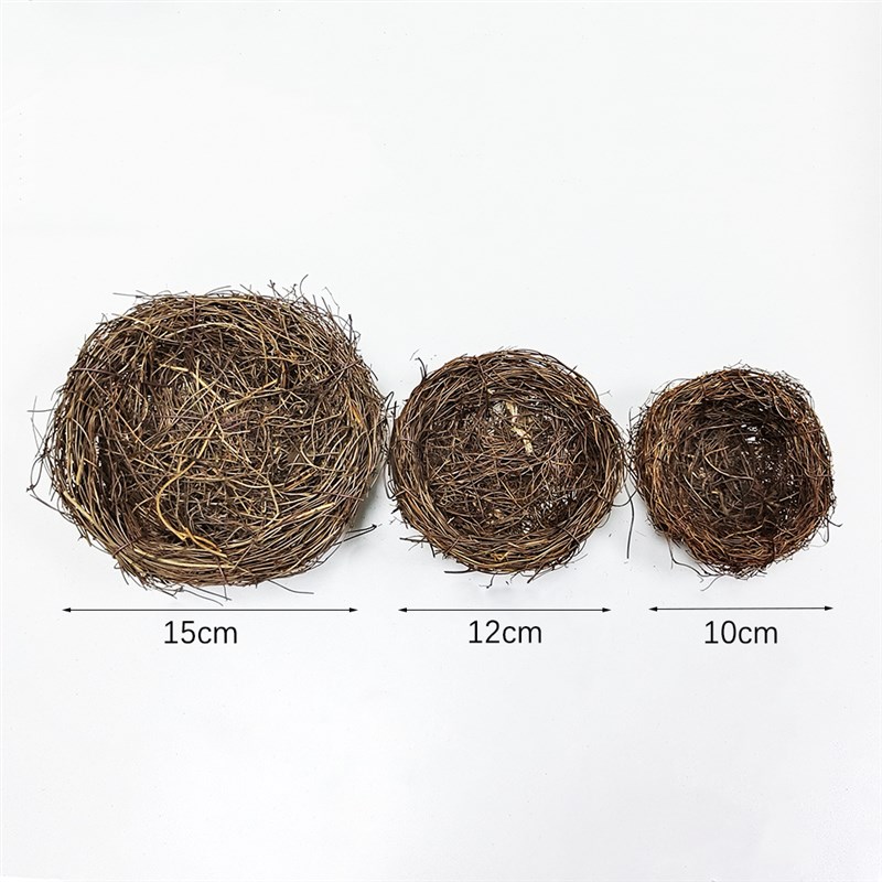 10-15Ccm Rattan Bird Nest Eor fasten Eggs Decoratior Artific - 图1