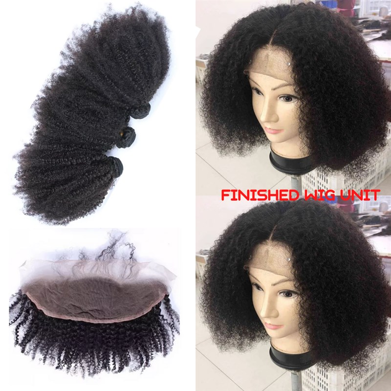 推荐Mongolian Virgin Hair Afro Kinky Curly Weave Human Hair - 图3