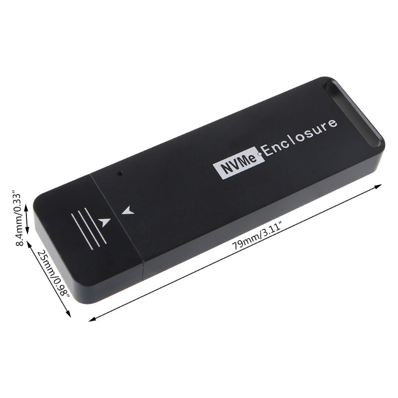 推荐newM2 SSD Case NVMe M.2 SSD Enclosure USB3.1 Type-C Gen2 - 图1