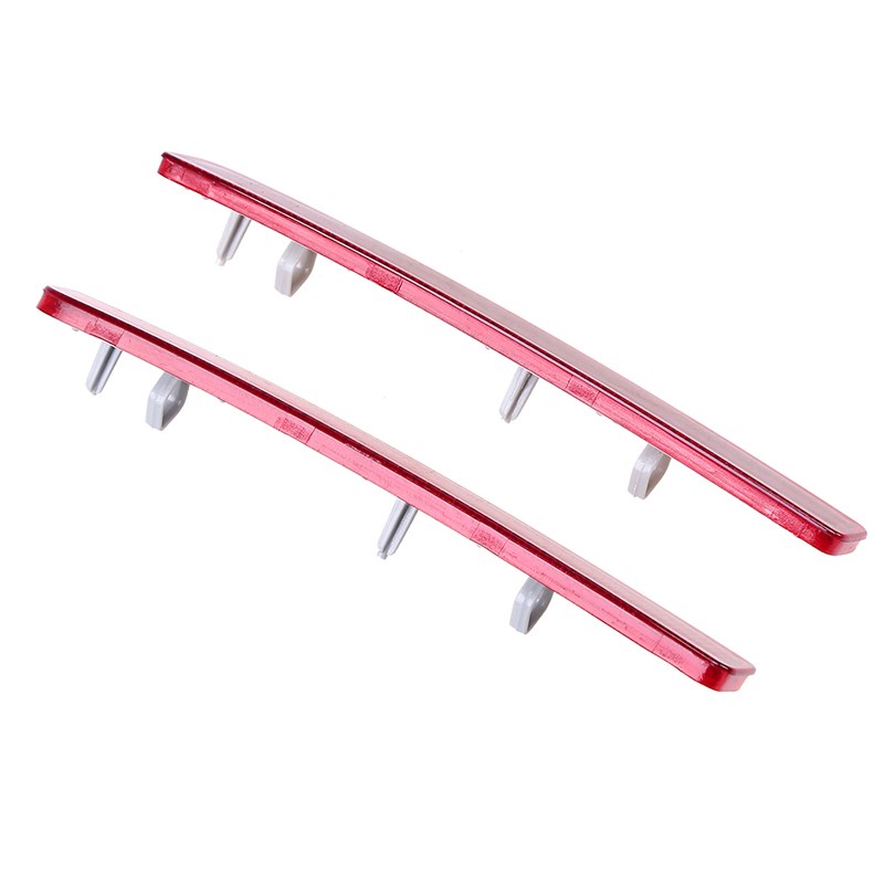 Car Left/Right Car Rear Bumper Reflector Red Lens Tail Refle - 图0