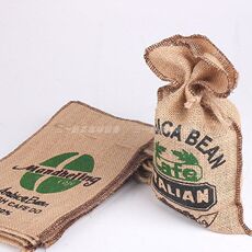 Burlap мешок 收纳咖啡豆个性布袋包装袋半磅熟豆产地生l豆小棉麻袋店装饰专用