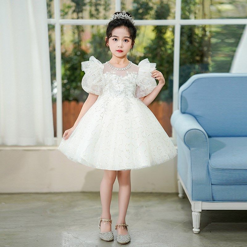 公主裙女童礼服演出服钢琴花童短裙儿童装夏季洋气蓬蓬纱裙子六一,淘宝优惠券,粉丝福利购,淘宝优惠卷