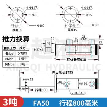 现货速发新厂促液压缸双向型兰液l缸油压2吨油缸非标定制打包机升 - 图1