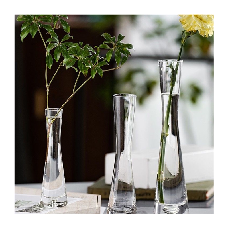 极速北欧风格ins风小花瓶客厅插花摆件玻璃透明水培鲜花迷你简约 - 图3