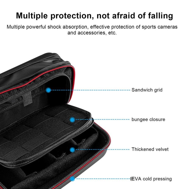 新品Portable Storage Bag For GoPro Hero 9 8 7 Camera Adjusta - 图3