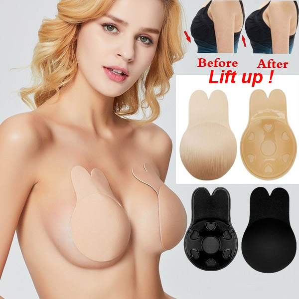 速发Invisible push up bra rabbit ear lift breast patch silic - 图2